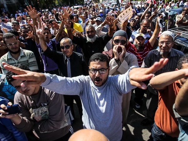 Biểu tình ủng hộ Tổng thống bị phế truất Mohammed Morsi tại thành phố Nasr, thủ đô Cairo ngày 11/10.
